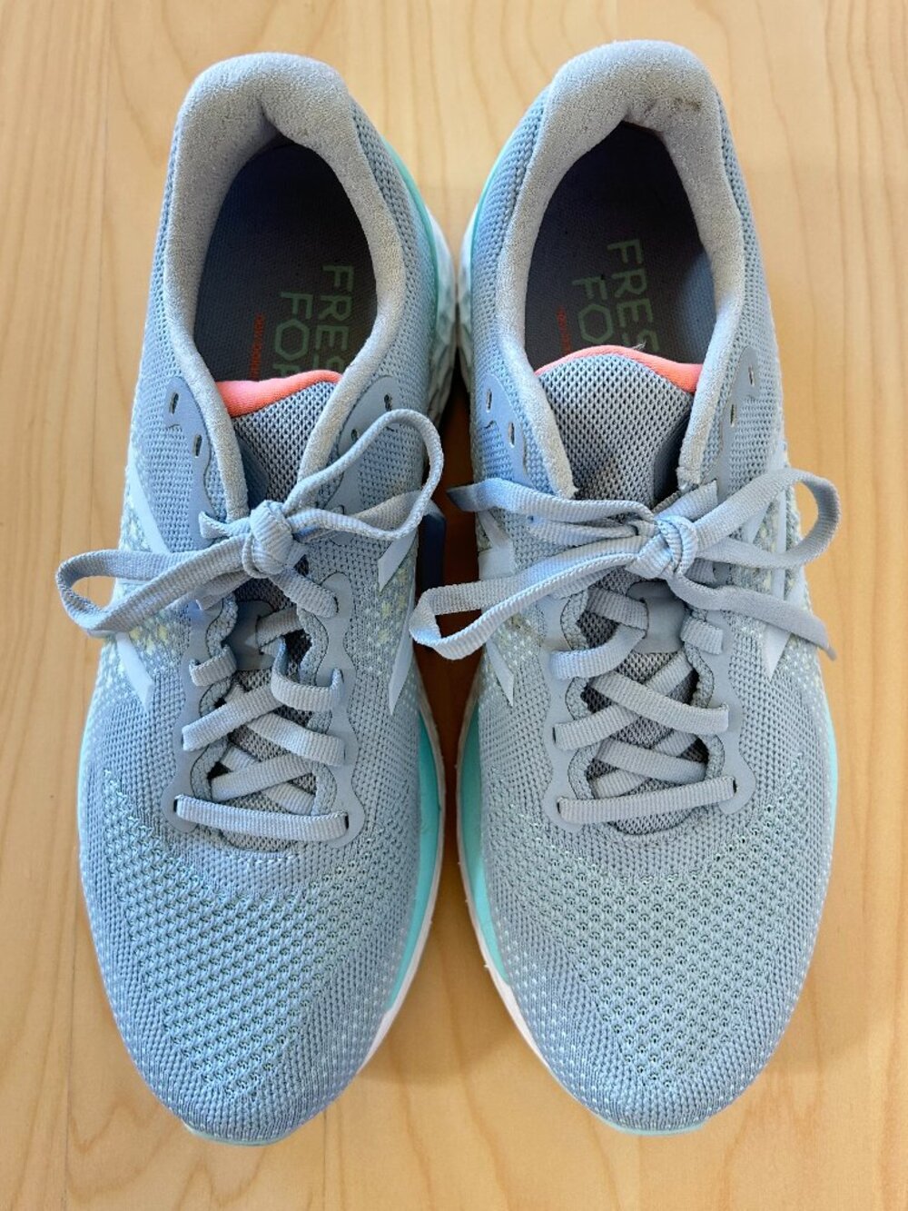 New Balance Fresh Foam Running Sneakers Gray/Blue Womens Size 9